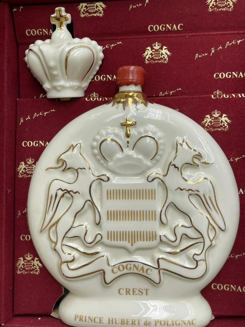 2023人気新作飲料/酒Prince Hubert de Polignac Cognac Crest Ceramic bottle 700ml x 3 百