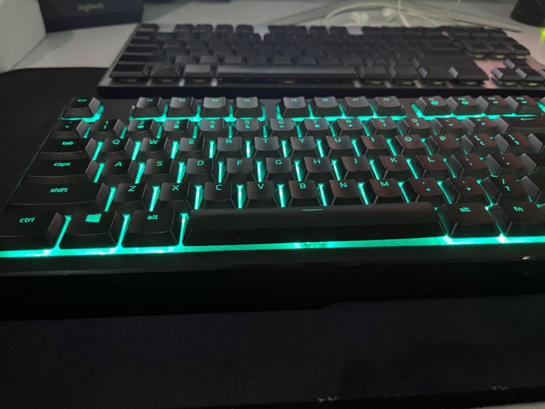 Hybrid mechanical keyboard Razer ornata v2 (Category: Computer Keyboard) located in Cavite. Submitted by dyndavid (Listing ID 1183576000, Image 3). Description: Razer Ornata V2 Clicky membrane-mechanical keyboard hybrid Seldom used, gathering dust Needs slight cleaning Arm/wrist rest not used, basically new Bought from data blitz september 6,2020, with receipt, box, inclusions etc No scratches on keyboard Synapse recognized Volume knob is faulty.