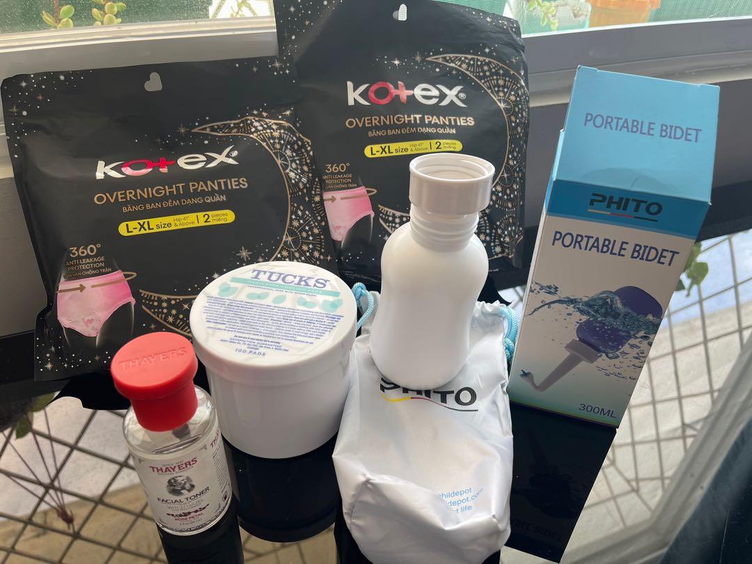 Recovery Kit for Postpartum care Tucks, witch hazel toner, portable