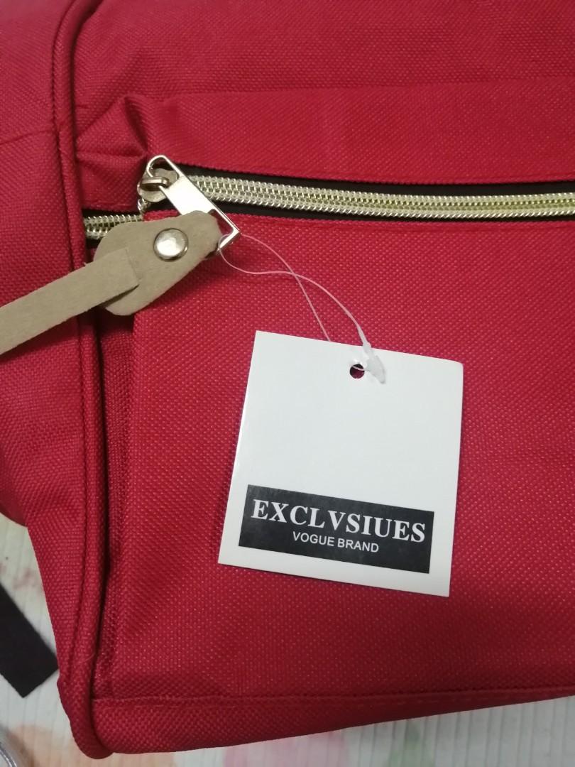 Red anello Backpack, Women's Fashion, Bags & Wallets, Backpacks on