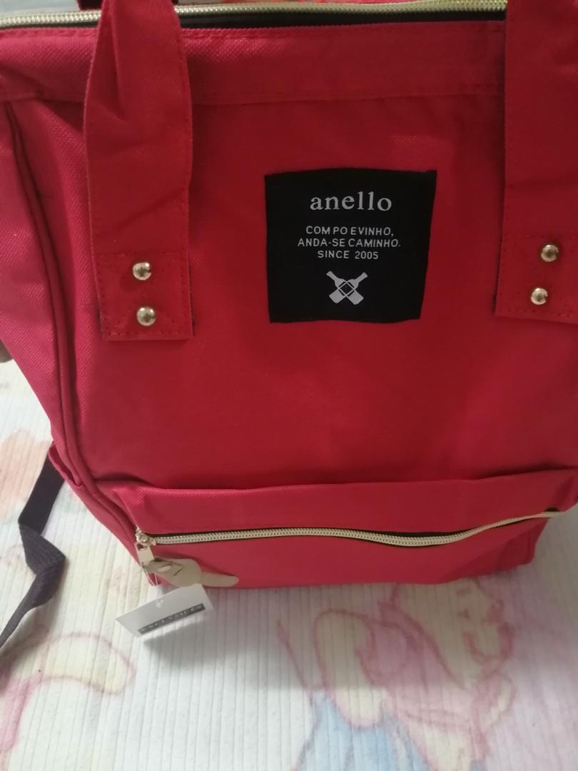 Red anello Backpack, Women's Fashion, Bags & Wallets, Backpacks on