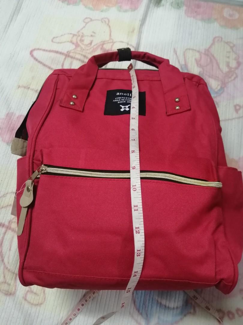 Red anello Backpack, Women's Fashion, Bags & Wallets, Backpacks on