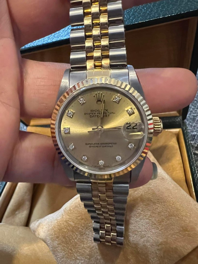 Two tone rolex top oyster perpetual