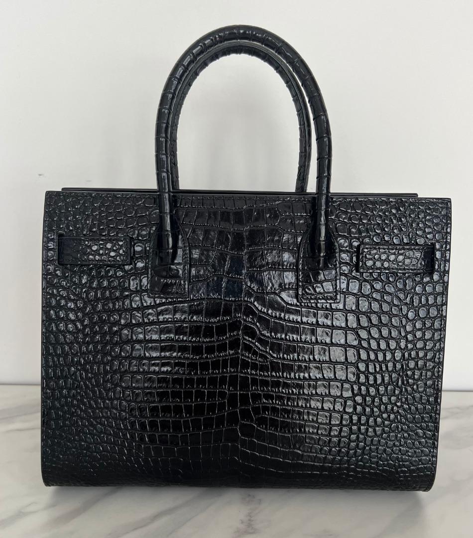 YSL Saint Laurent Sac De Jour Baby Croc Embossed, Luxury, Bags & Wallets on  Carousell