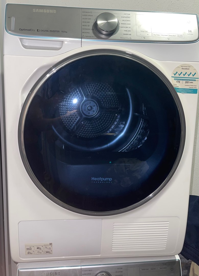 Samsung Heat Pump Dryer 9L, TV & Home Appliances, Washing Machines and