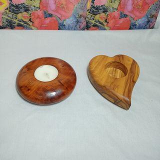 SOLID WOOD CANDLE HOLDER