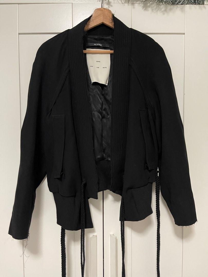 Song for the mute 'Tent' Kimono Bomber, Men's Fashion, Coats 通販サイト。 Song for Mute/kimonoジャケット the ノーカラージャケット
