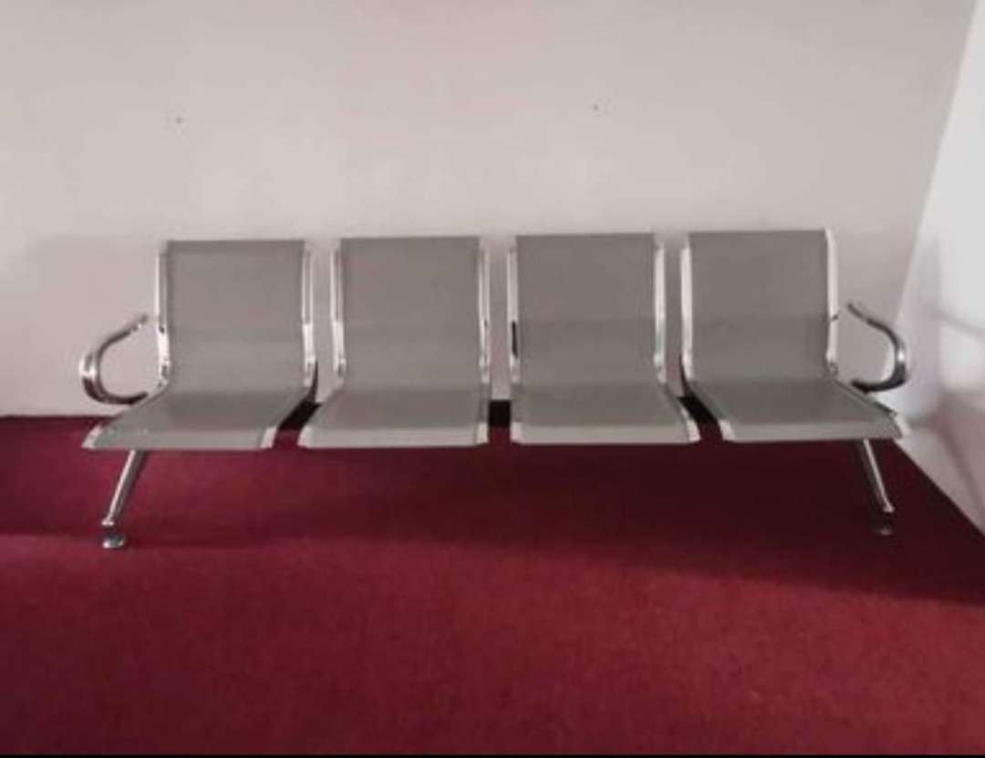 Stainless Steel Row Chair for waiting room, airport, waiting area