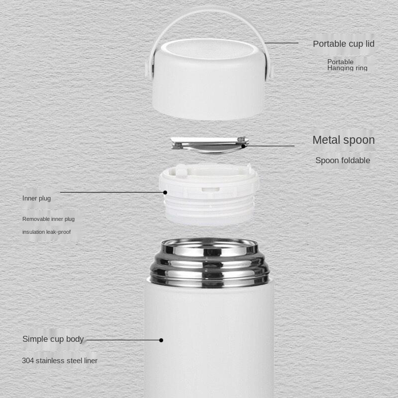 STAINLESS STEEL THERMAL LUNCH BOX FOURETAW IN BLACK, Furniture & Home