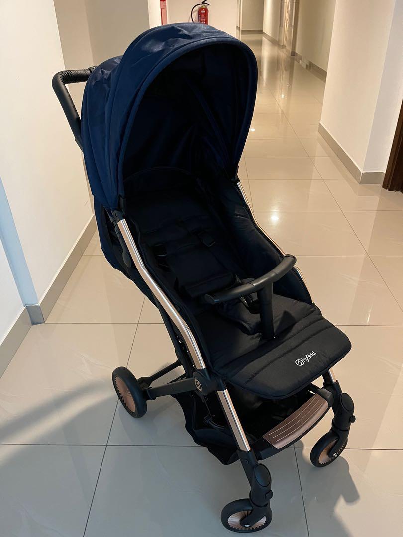 Stroller Hybrid Stacy Jewel Navy Rose Gold bisa nego Bayi