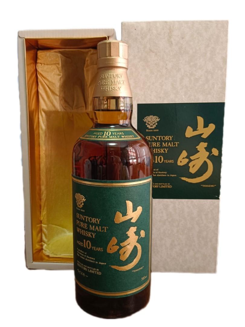 Suntory Pure Malt Whisky Aged 10 Years 山崎10年綠章700ml, 嘢食& 嘢