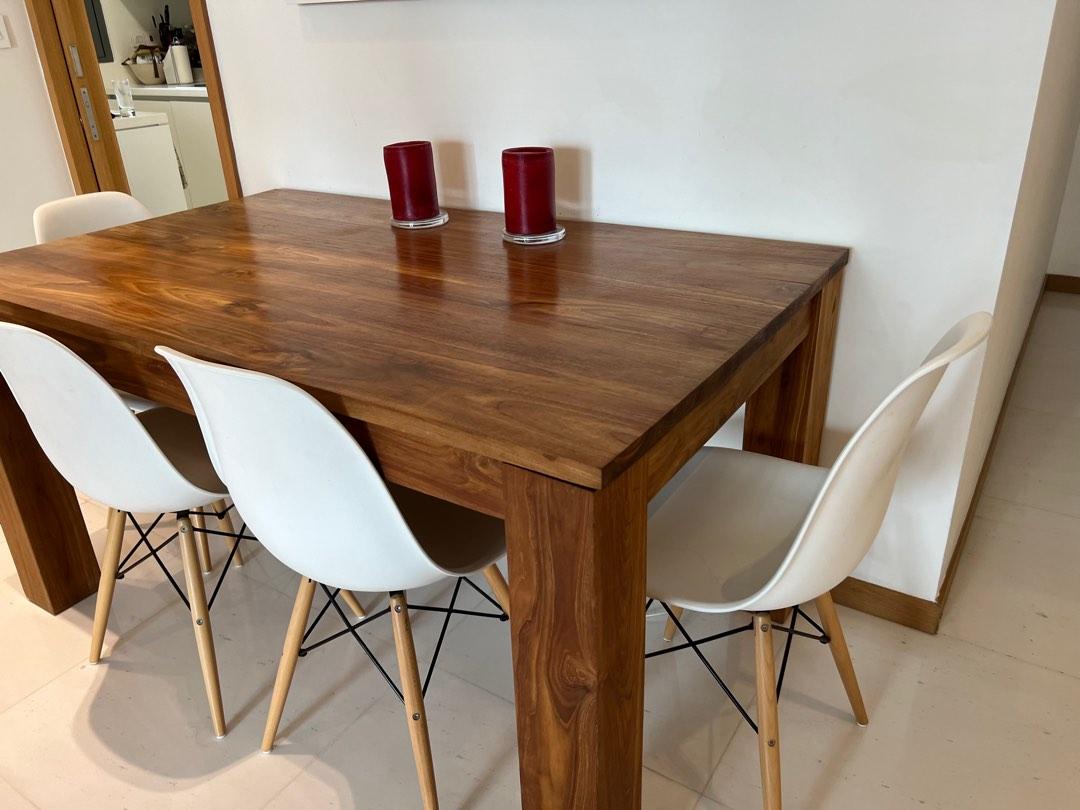 Teak Dining Room Table, Furniture & Home Living, Furniture, Tables