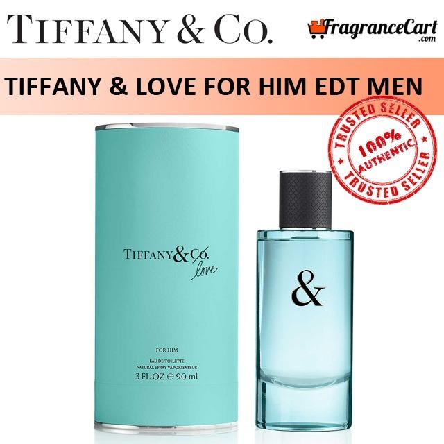 Tiffany & Love Eau de Toilette for Him, 3.0 ounces.