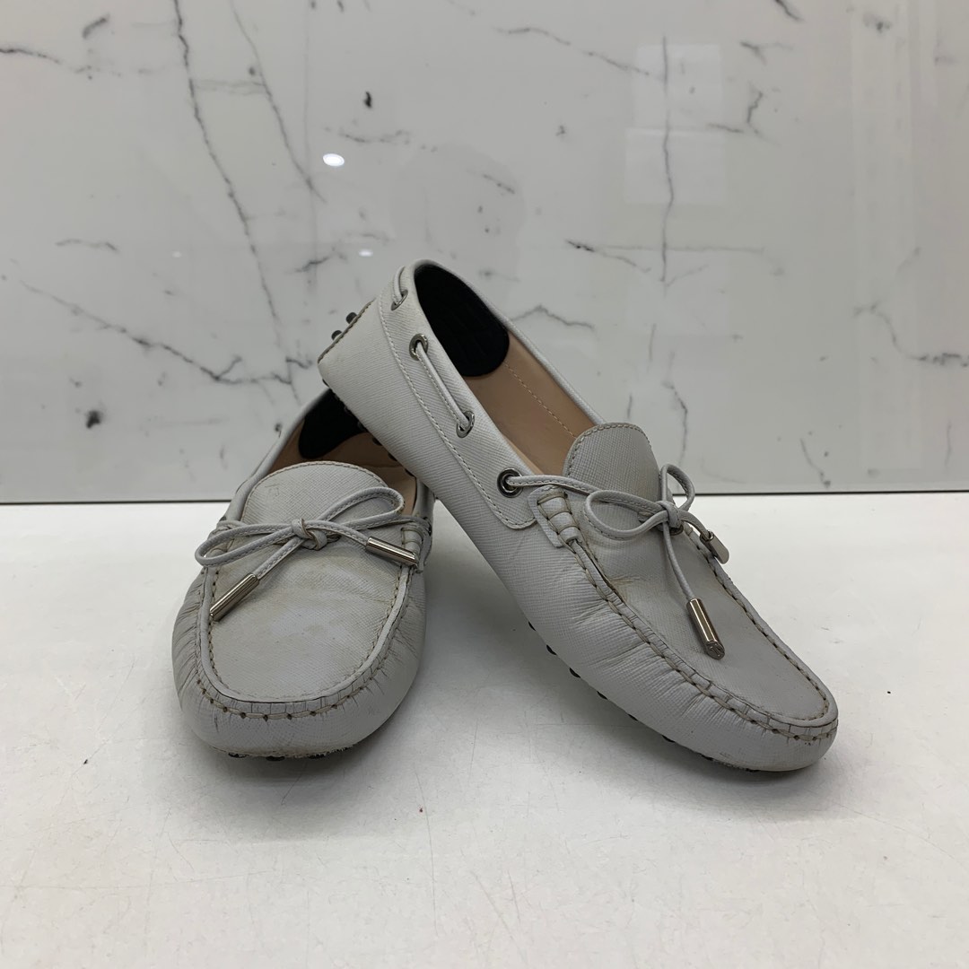 Tod's grey loafers cheap