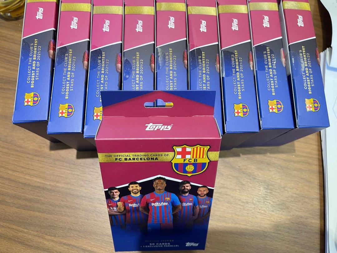 Topps 2021-2022 FC Barcelona Team Set 50 cards SEALED BOX, 興趣及