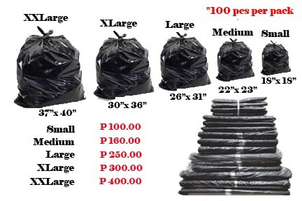 100pcs Solid Color Trash Bag