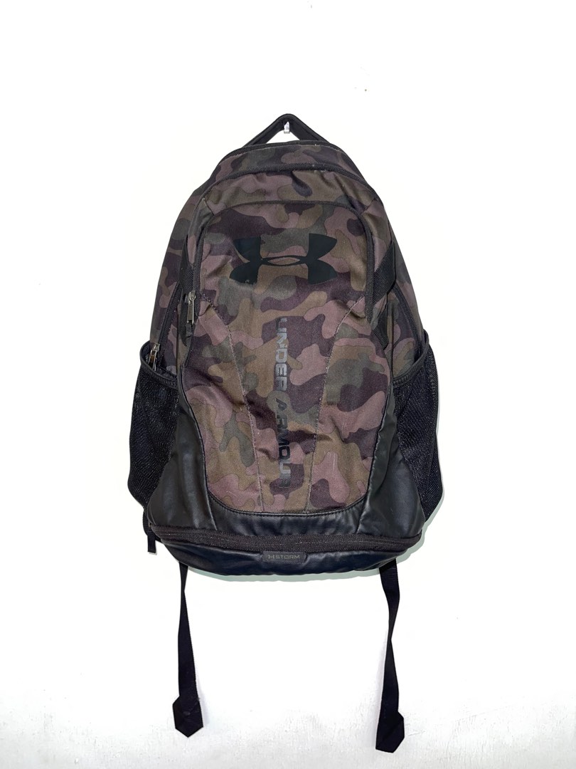 Under Armour Hustle 3.0 Green Camo Backpack Men s Fashion Bags Backpacks on Carousell