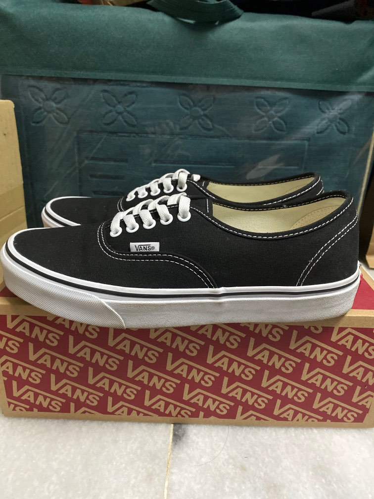 Vans authentic deals black white original
