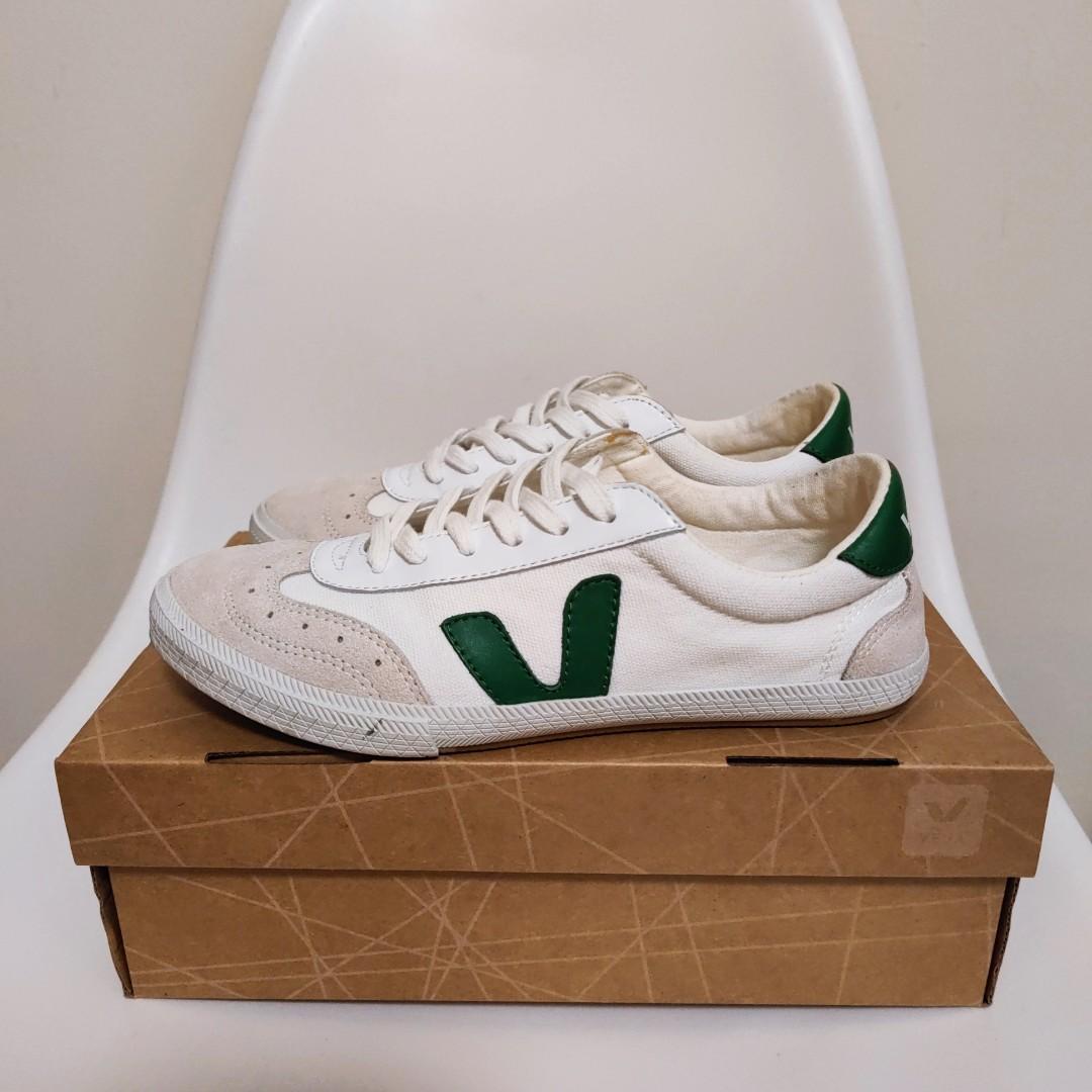 Veja Volley Green, Women's Fashion, Footwear, Sneakers on Carousell