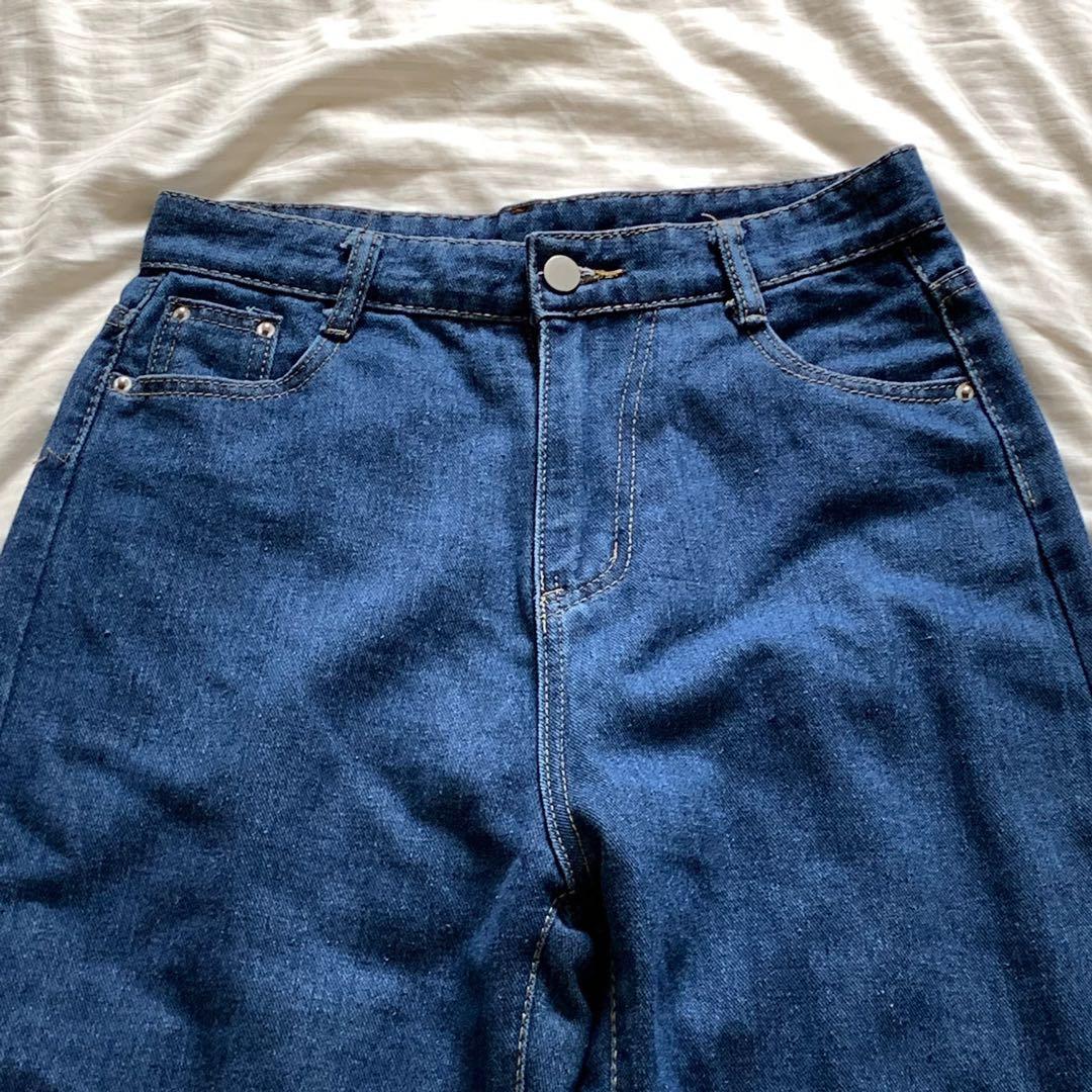 vintage thrifted baggy y2k blue denim jeans, Women's Fashion, Bottoms ...