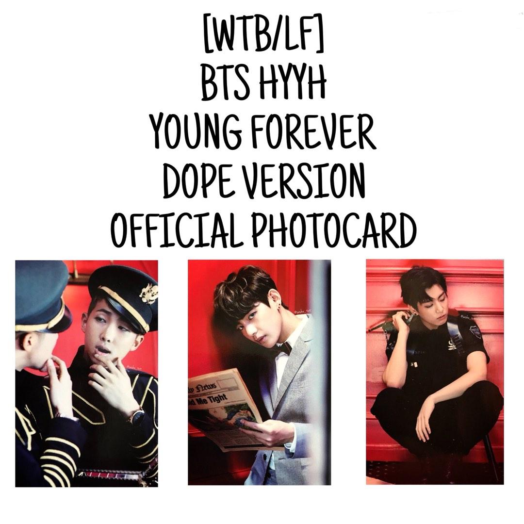 WTB/LF] BTS HYYH YOUNG FOREVER YF DOPE OFFICIAL PHOTOCARD PC RM
