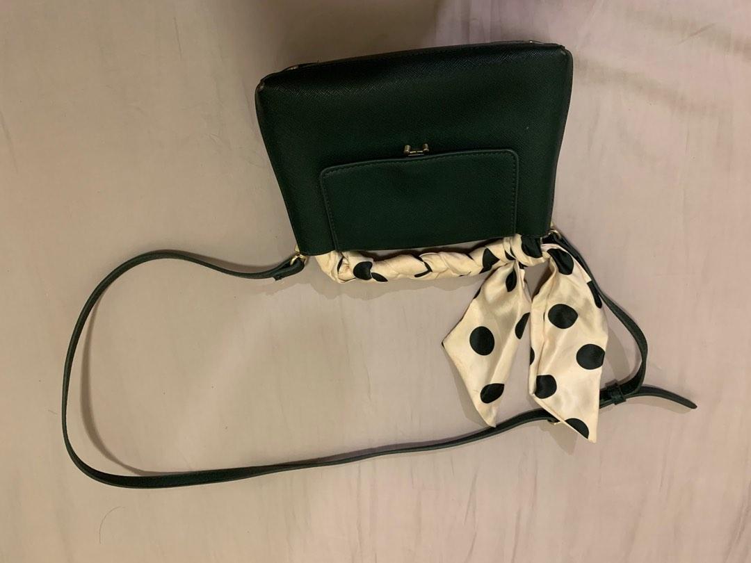 Zara dark green shoulder bag, Women's Fashion, Bags & Wallets, Shoulder