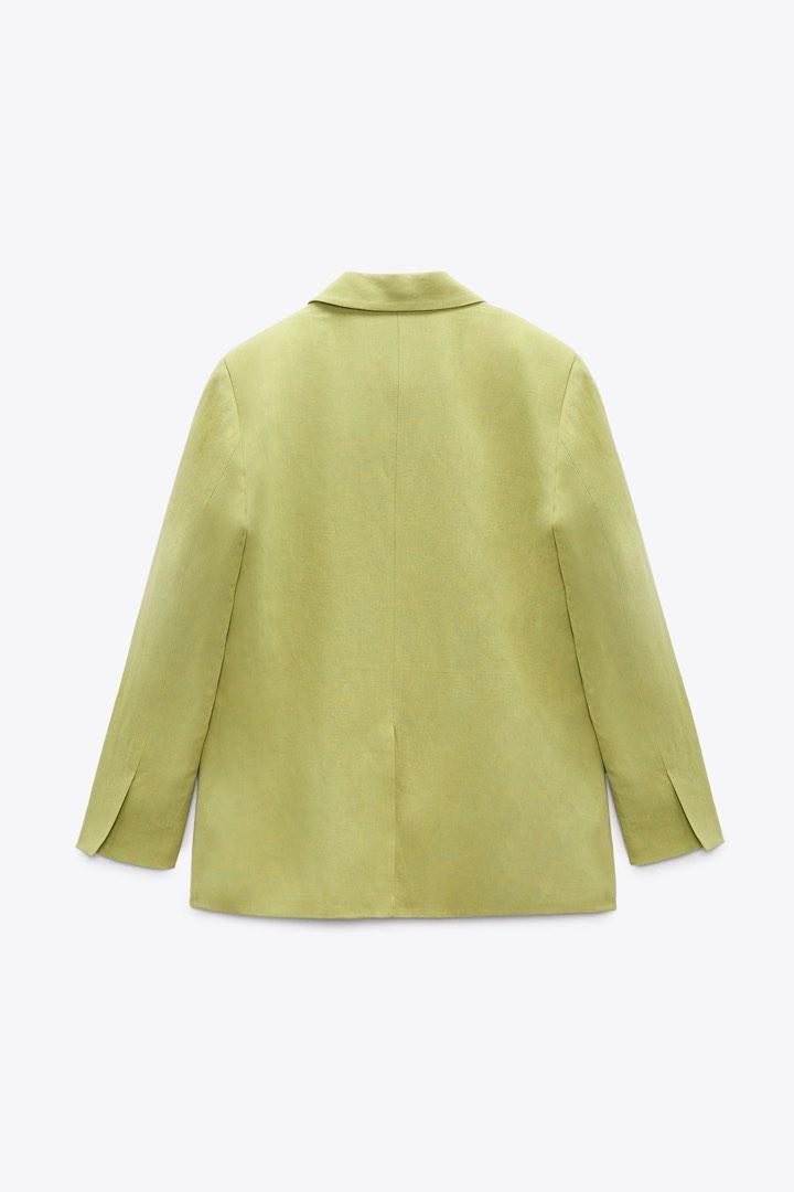 Zara linen blend oversized blazer, Women's Fashion, Coats, Jackets and