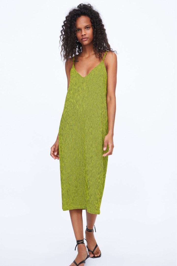 Zara textured weave tank dress Women s Fashion Dresses Sets