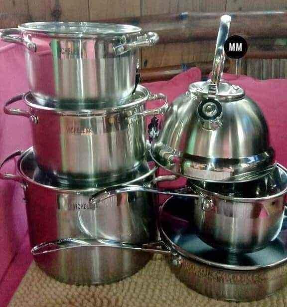12piece Vichelena Cookware Set High Quality Stainless Steel