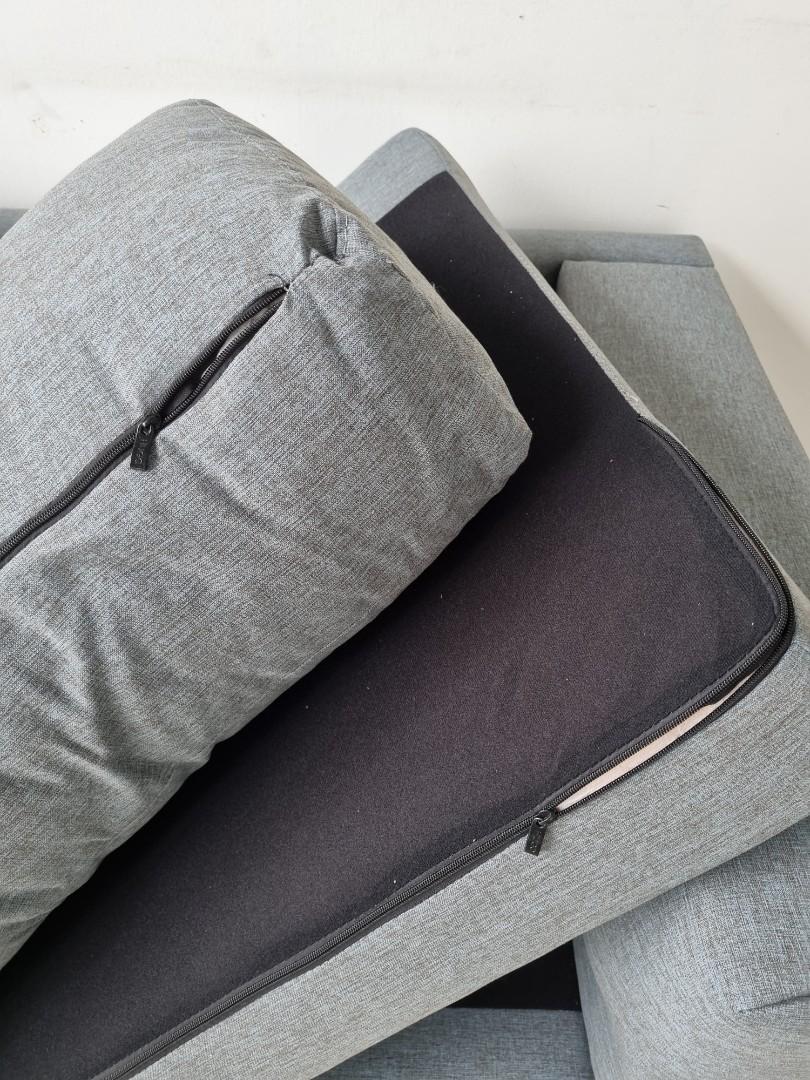 3 Seater Fabric Sofa, Removable Covers, Furniture & Home Living, Furniture, Sofas on Carousell