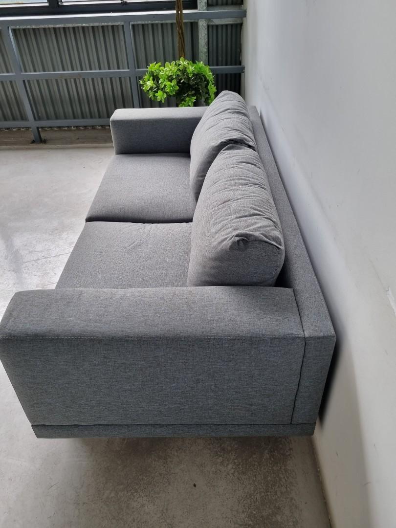 3 Seater Fabric Sofa, Removable Covers, Furniture & Home Living, Furniture, Sofas on Carousell