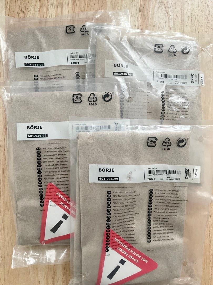 4pc Ikea Borje Chair Cover Sand Furniture Home Living Furniture Chairs on Carousell