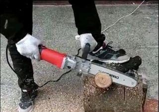 砂輪機改鏈鋸配件  圖片