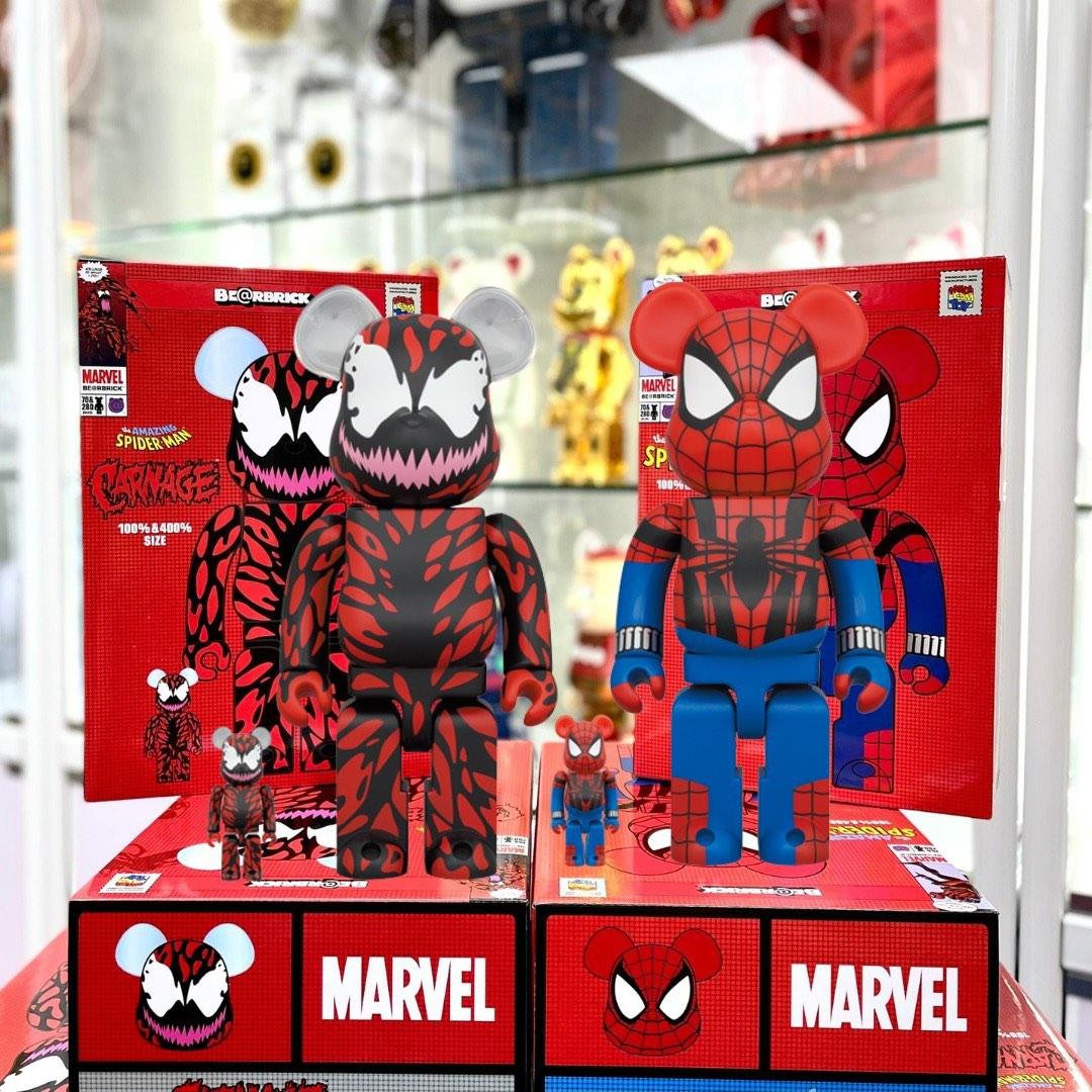 荔枝角實體店] Set of 2 100%+400% Be@rbrick SPIDER-MAN(BEN REILLY