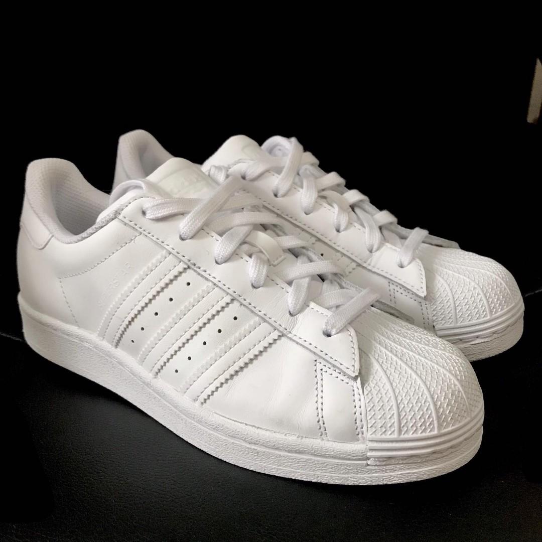ADIDAS ORIGINALS All White Superstar Womens size UK5 US6.5 EU38