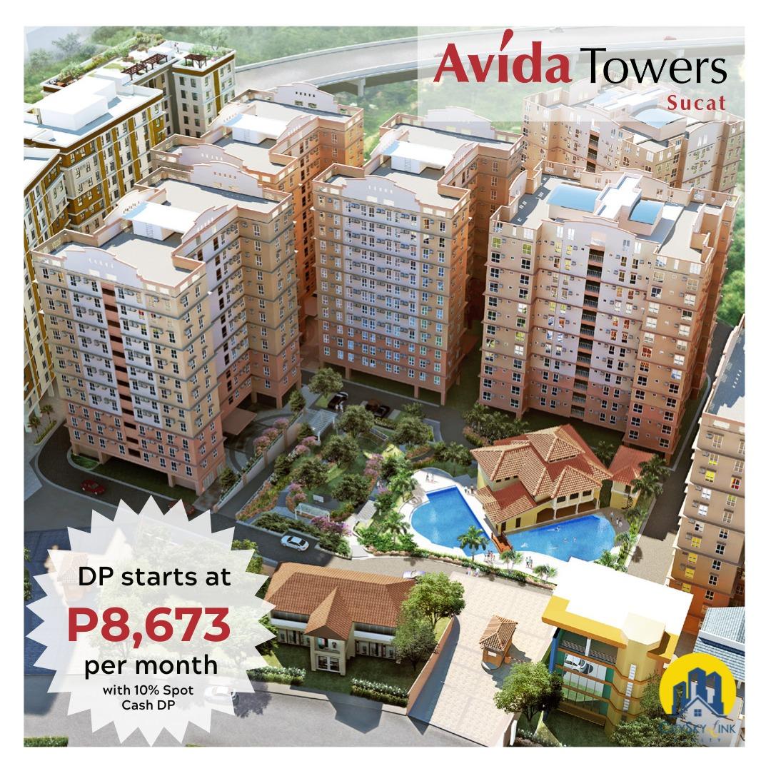 Sucat RFO Studio Condo Unit for Sale near Airport, Avida Tower's Sucat