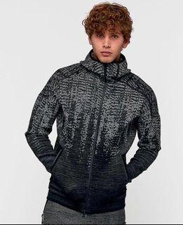 AUTHENTIC ADIDAS BLACK ZNE PULSE TRAINING/ATHLETICS FULL ZIP HOODIE