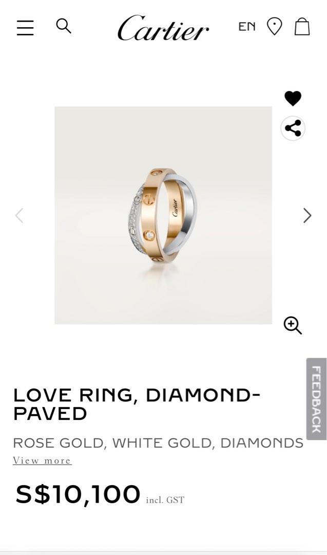 Cartier love ring double clearance