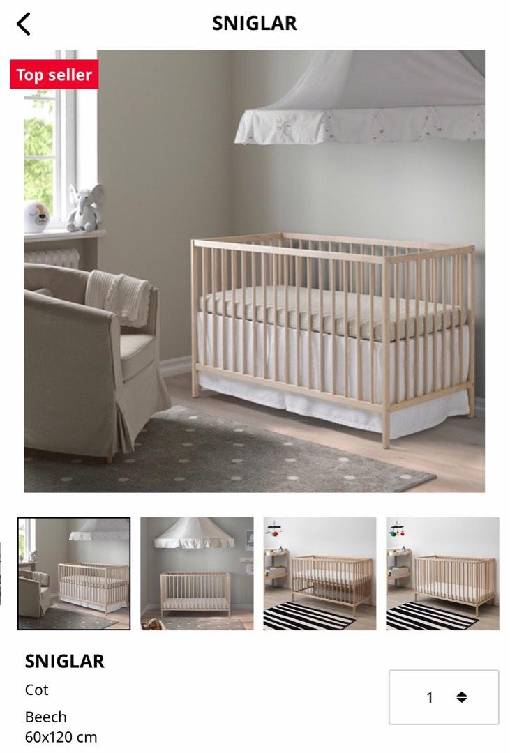 Ikea beech crib shop