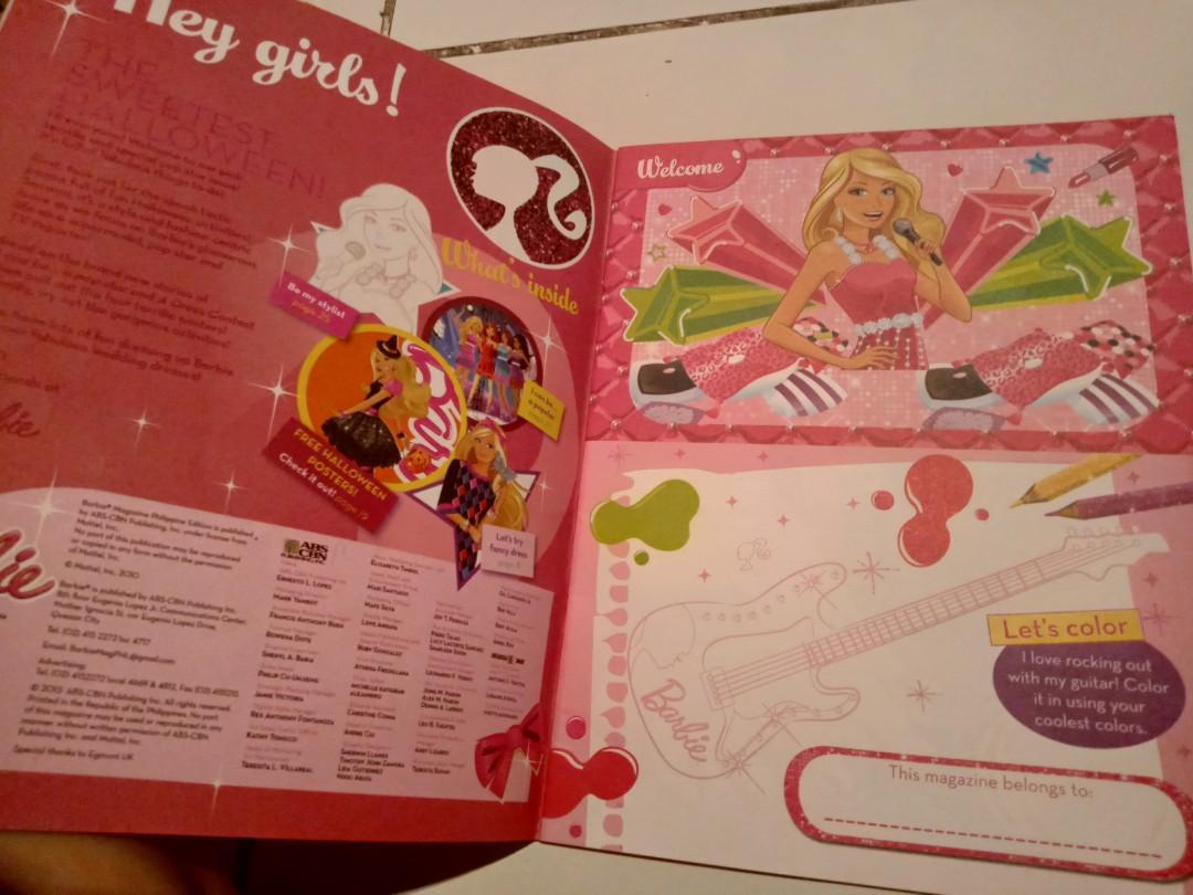 Barbie Activity Book with posters inside, Hobbies & Toys, Books