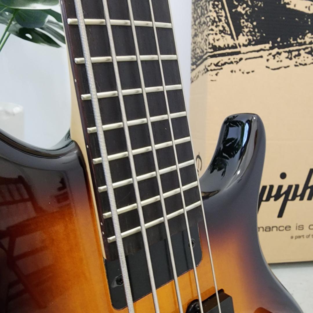 BASS | EPIPHONE Toby Deluxe V 5-String Bass Guitar Vintage Sunburst | 5 ...