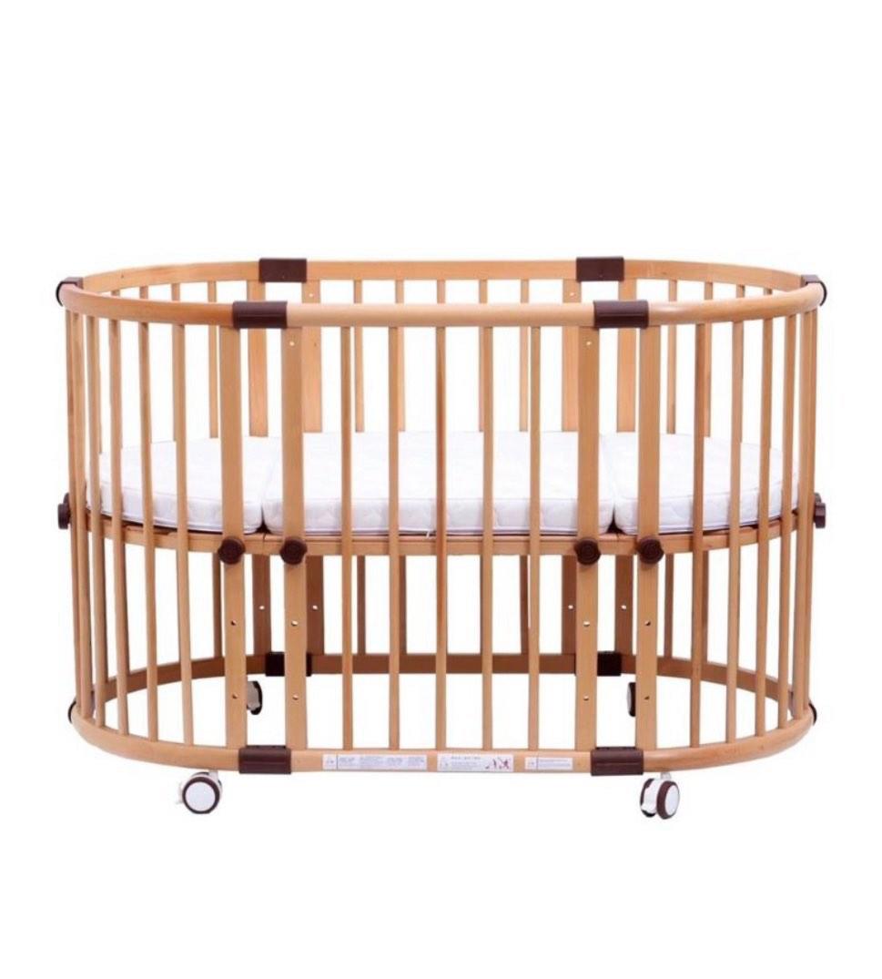 Beblum Sam Crib Natural Babies Kids Baby Nursery Kids Furniture Cots Cribs on Carousell