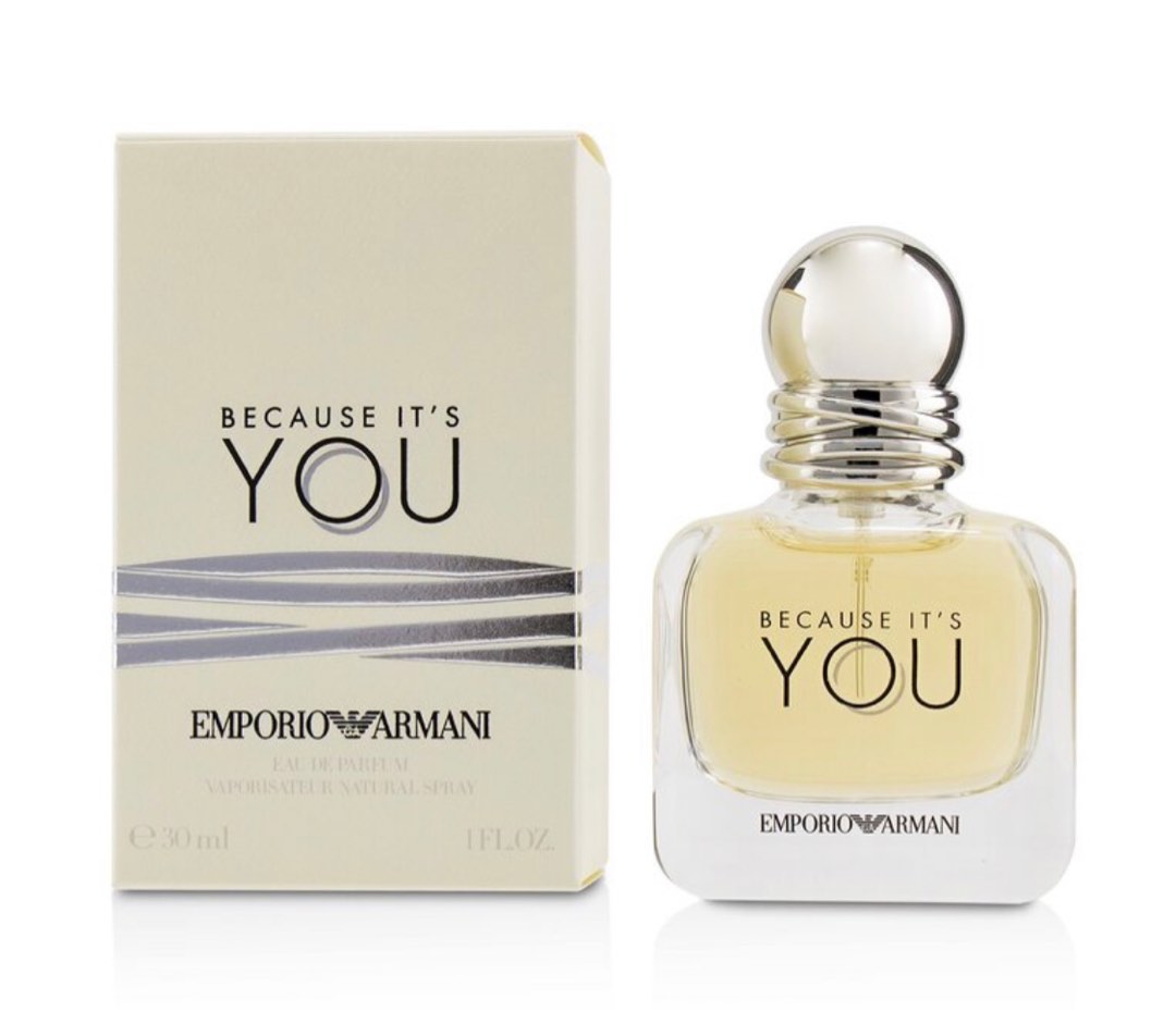 Because It's You Emporio Armani 30ml EDP, Beauty \u0026 Personal Care, Fragrance  \u0026 Deodorants on Carousell