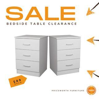 BEDSIDE TABLE SALE <-- Bedroom Storage CLEARANCE