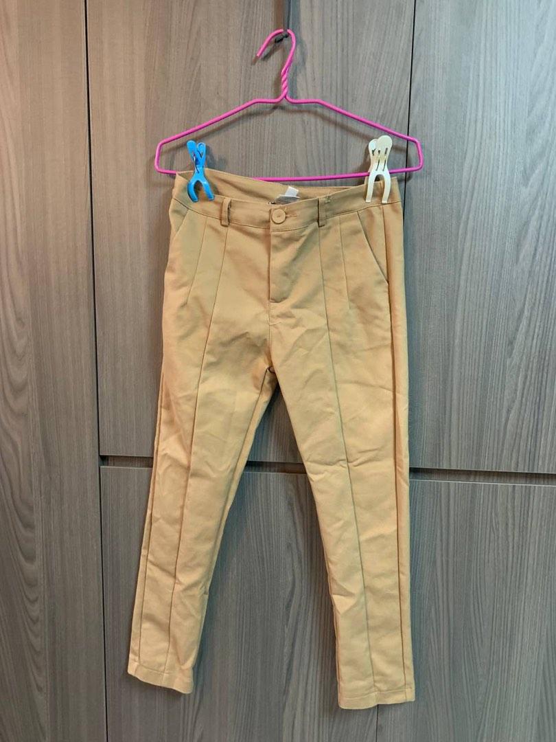 Beige Pants, Women's Fashion, Bottoms, Jeans & Leggings on Carousell