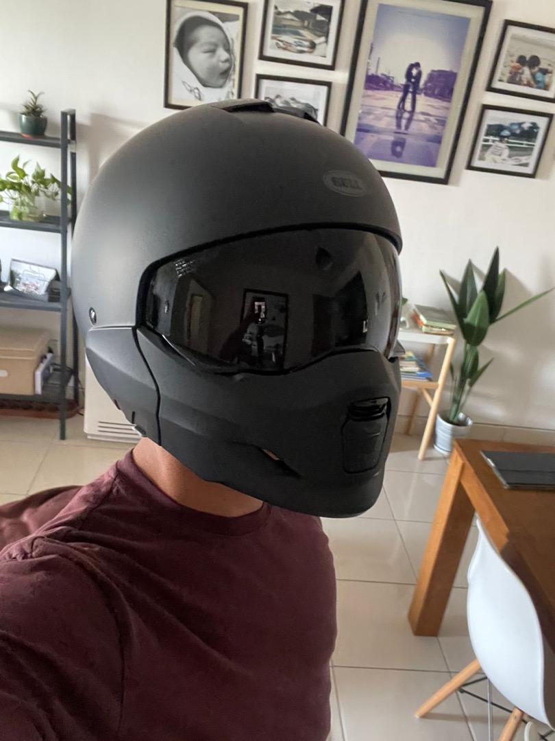 Bell Broozer Matte Black Helmet M Size Clear Dark Smoke Visors