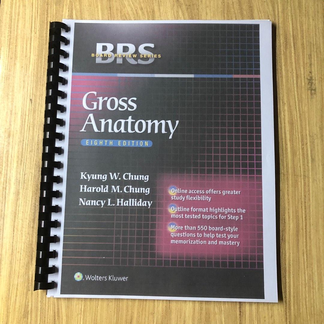Book Review Series BRS Gross Anatomy 8th Ed, Hobbies & Toys, Books