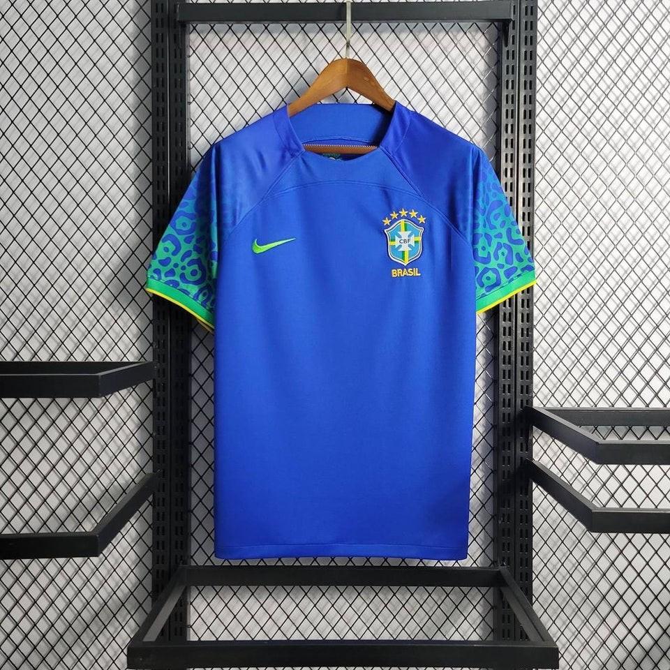 Brazil Away kit 2022 World Cup Football Jersey, Men's Fashion ...
