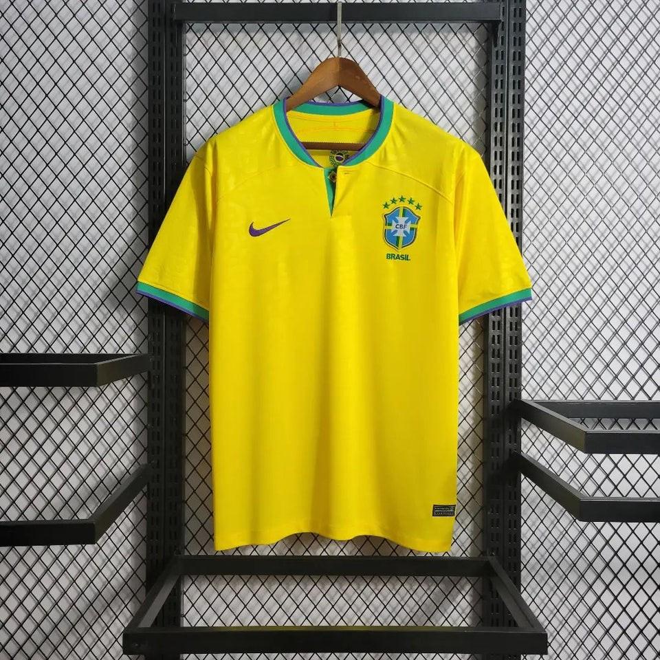 Brazil Home kit 2022 World Cup Football Jersey, Men's Fashion, Activewear  on Carousell