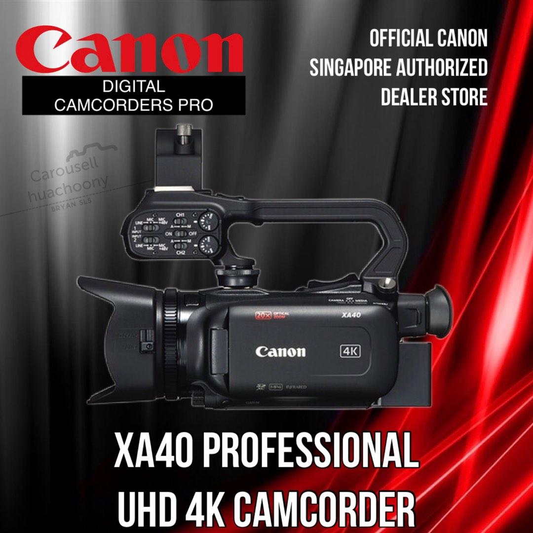 Canon XA40 Professional UHD 4K Camcorder, Photography, Video Cameras on